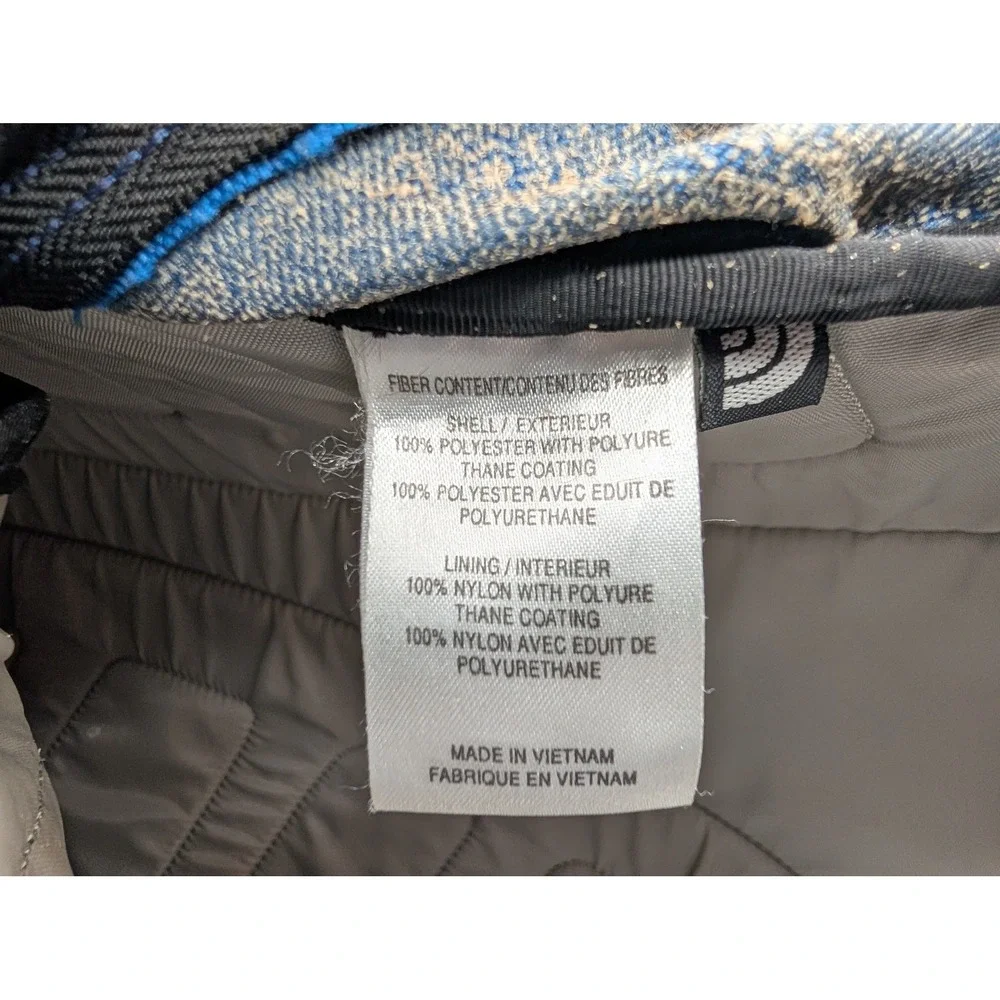 The North Face Slingshot Backpack Blue Grey Hiking Daypack Bungee Cord